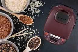 nấu cháo gạo lứt bằng nồi cơm điện