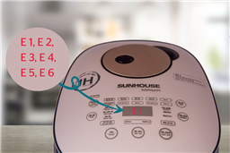 Cách xử lý nồi cơm điện tử báo lỗi E1, E2, E3, E4,... hiệu quả