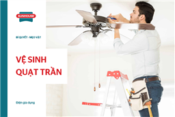 Cách vệ sinh quạt trần an toàn, nhanh chóng ngay tại nhà
