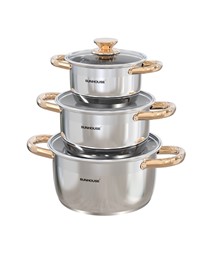 BỘ NỒI INOX IMPACT SUNHOUSE HEALTHY SHG781E