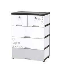 Tủ nhựa đôi 5 ngăn Happy Family Sunhouse KS-CA688F5