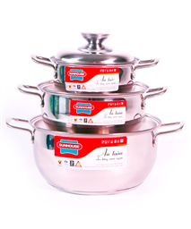 Bộ nồi inox 3 đáy SUNHOUSE SH335