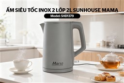 ẤM SIÊU TỐC INOX 2 LỚP 2L SUNHOUSE MAMA SHD1379
