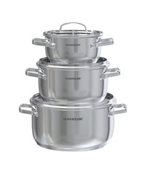 Bộ nồi Inox 304 Sunhouse Healthy SHG605