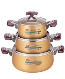 Bộ nồi anod SUNHOUSE SH6634