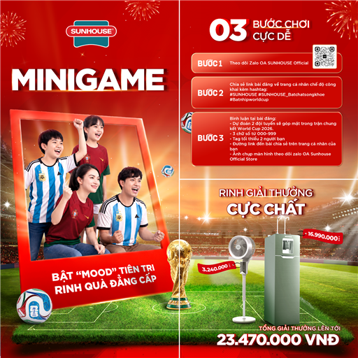 MINIGAME WORLD CUP: BẬT “MOOD” TIÊN TRI - RINH QUÀ ĐẲNG CẤP LÊN TỚI 23 TRIỆU ĐỒNG