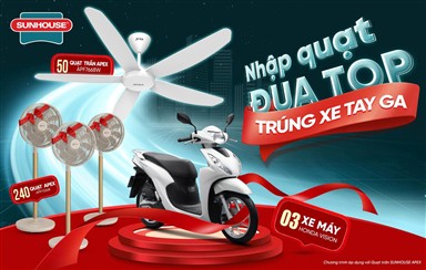 DANH SÁCH KHÁCH HÀNG TRÚNG GIẢI CTKM NHẬP QUẠT ĐUA TOP - TRÚNG XE TAY GA